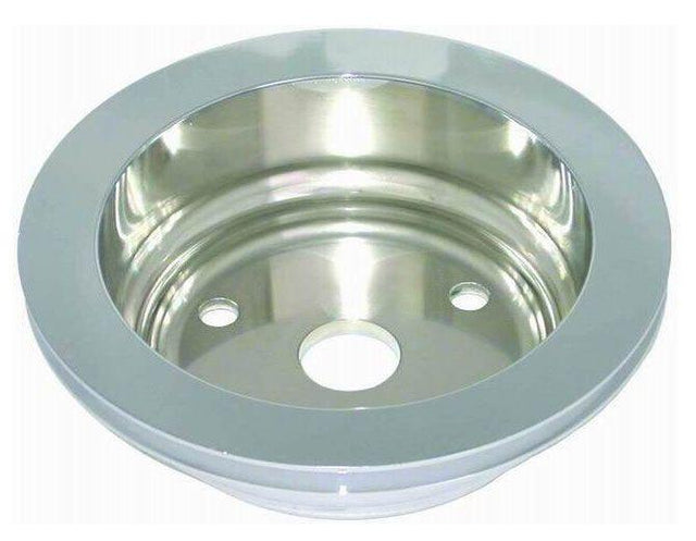 RPC Polished Aluminium Crankshaft Pulley, Single Groove, 6.60" Dia, 2.30" Bolt Circle (RPCR9484POL) RPCR9484POL