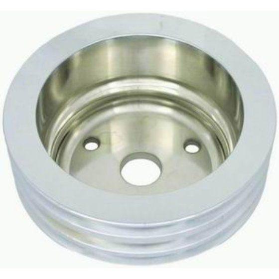 RPC Polished Aluminium Crankshaft Pulley, Triple Groove , 6.60" Dia (RPCR9486POL)