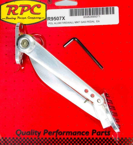 RPC Polished Aluminium Firewall Mount Gas Pedal (RPCR9507X) RPCR9507X