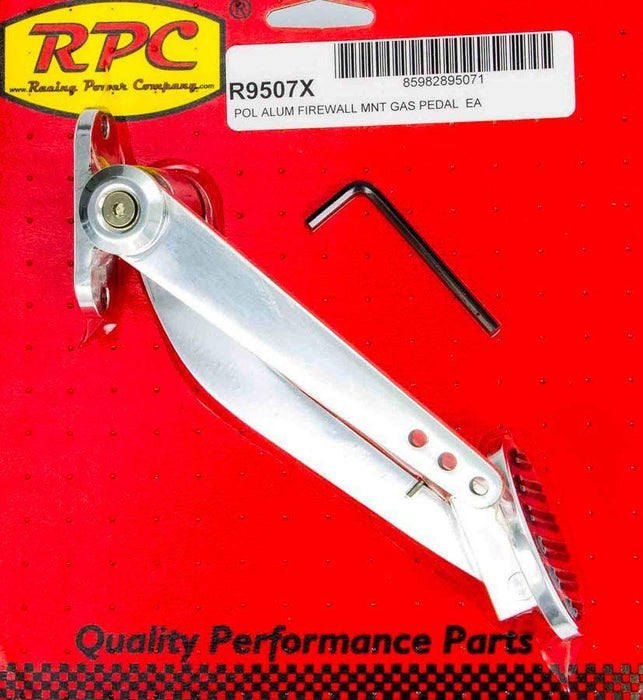 RPC Polished Aluminium Firewall Mount Gas Pedal (RPCR9507X)