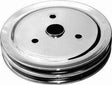 RPC Chrome Steel Crankshaft Lower Pulley, Double Groove 7.30" Dia, 1.75" Bolt Circle (RPCR9603) RPCR9603