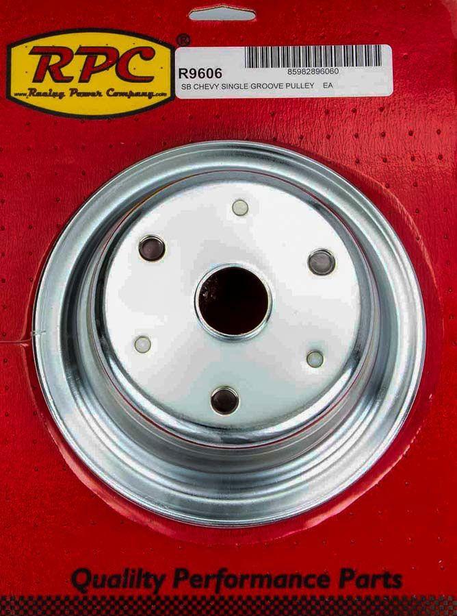 RPC Chrome Steel Crankshaft Pulley, Single Groove 6.90" Dia, 2.30" Bolt Circle (RPCR9606) RPCR9606