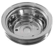 RPC Chrome Steel Crankshaft Pulley, Double Groove 6.90" Dia, 2.30" Bolt Circle (RPCR9607) RPCR9607