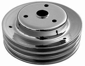 RPC Chrome Steel Crankshaft Pulley, Triple Groove 7.80" Dia, 2.30" Bolt Circle (RPCR9608) RPCR9608