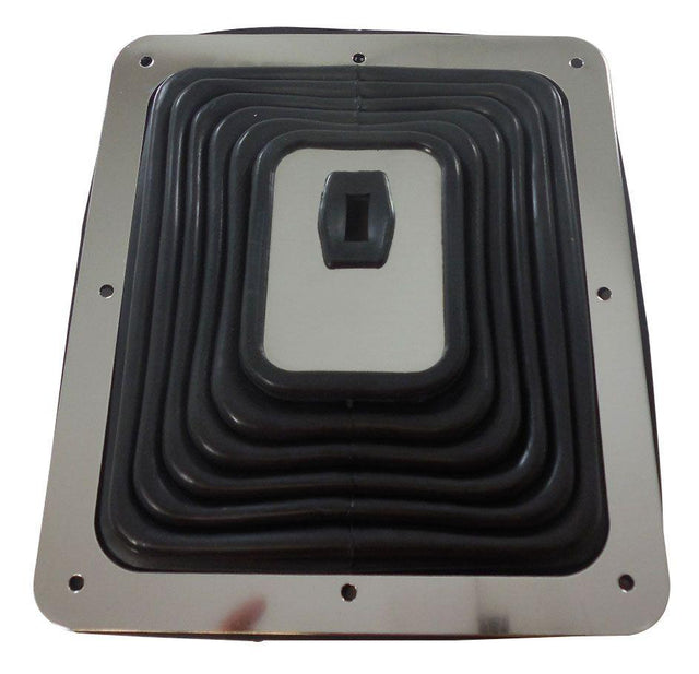 RPC Large Rubber Shifter Boot with Chrome Plate 7-3/4" x 8-3/4" (RPCR9631) RPCR9631