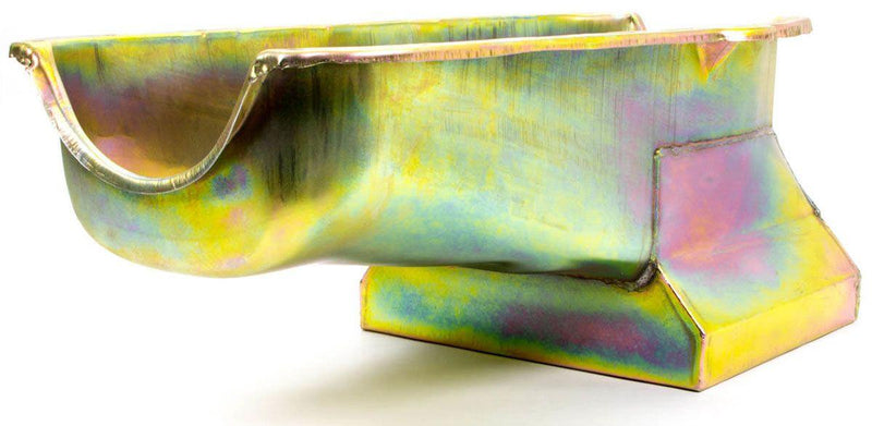 RPC Zinc Steel Drag Race Oil Pan, 8-1/4" Deep with 1 Trap Door (Passenger dipstick) (RPCR9725X) RPCR9725X