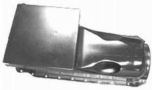 RPC Zinc Steel Drag Race Oil Pan, 8-1/4" Deep with 1 Trap Door (Dipstick on Drivers side) (RPCR9728X) RPCR9728X