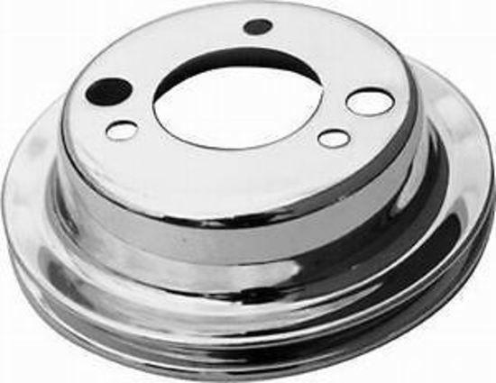 RPC Chrome Steel Crankshaft Lower Pulley, Single Groove, 6.80" Dia, 2.30" Bolt Circle (RPCR9817)