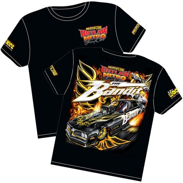 Aeroflow 'The Bandit' Pontiac Trans-Am Outlaw Nitro Funny Car T-Shirt (RTBAN-YS) RTBAN-YS