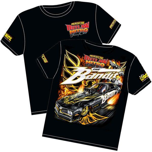 Aeroflow 'The Bandit' Pontiac Trans-Am Outlaw Nitro Funny Car T-Shirt (RTBAN-YS)