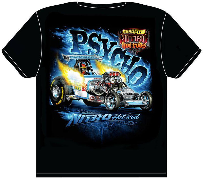 Aeroflow 'Psycho' Nitro Hot Rod T-Shirt (RTPSYCHO-MED)