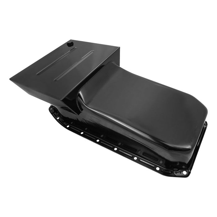 RTS Oil Pan, SB Chev, SHP Block, Right side Dipstick, 427 Stroker, Steel Black, Windage Tray, Crank Scraper, Suit HQ-WB Holden, each - RTS-2201-SHP