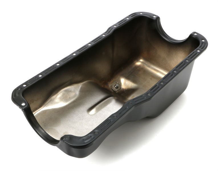 RTS Oil Pan Sump, Steel, Black Finish, Replacement, SB For Ford Falcon 289, 302 Windsor, Each - RTS-25-9078BK