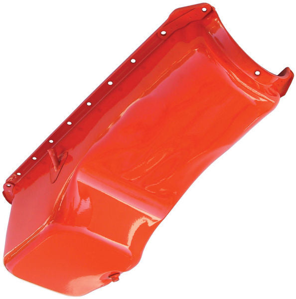 RTS Oil Pan Sump, Steel, OEM Style Painted Chev Orange, BB Chev Holden, 396-454, 65-90 Mark IV, Each - RTS-25-9294OR