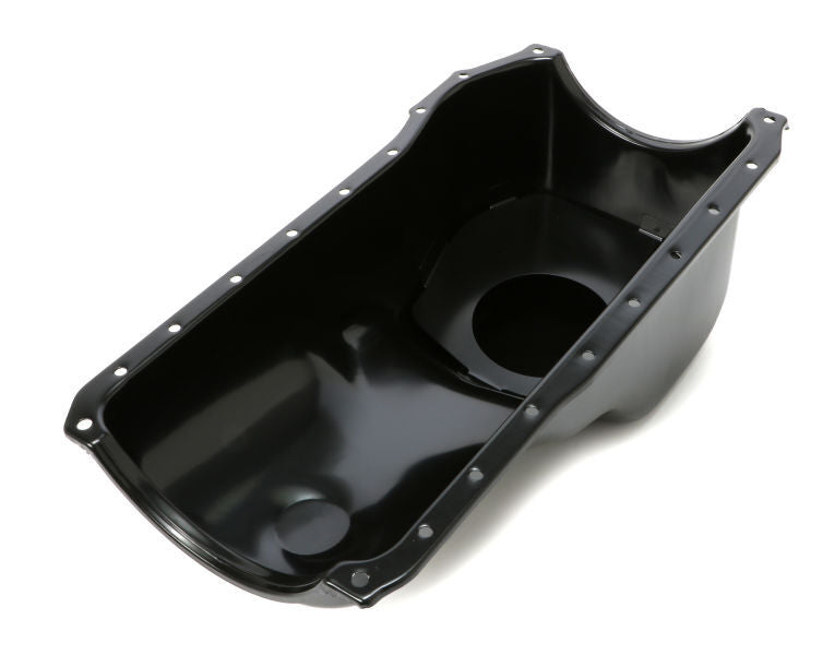 RTS Oil Pan Sump, Steel, Black Finish, Replacement, SB For Ford Falcon 302,351 Cleveland, Each - RTS-25-9310BK