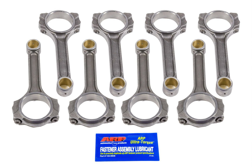 Scat 4340 Forged I-Beam Conrod Set with ARP 2000 Bolts, 6.000" Length, Bushed (SC2-ICR6000-716A)