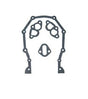 SCE AccuSeal Front Timing Cover & Water Pump Gasket (SCE-16600) SCE-16600