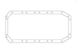 SCE AccuSeal Oil Pan Gasket - 9.375" inside width (SCE-261092)