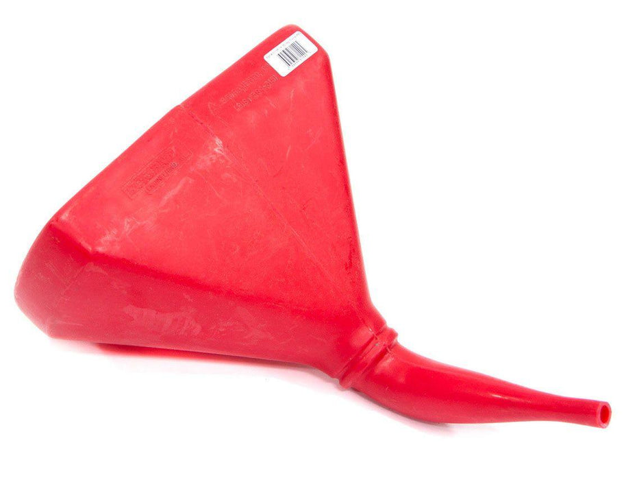 Scribner 14" D-Shaped Funnel with 45° Angled Spout - Red - Automotive - Fast Lane Spares