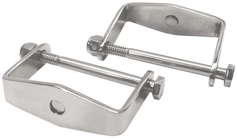 Roadster Stainless Steel Rear Spring Clamp, Polished, Pair (SO001-60613)