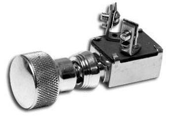 Roadster SO-CAL Speed Shop Polished Knurled Style Knob Push Horn Switch (SO001-60795) SO001-60795