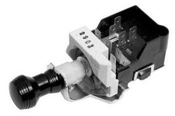 Roadster SO-CAL Speed Shop Black Art Deco Knob Headlight / Parking Lamp Switch (SO001-62112) SO001-62112