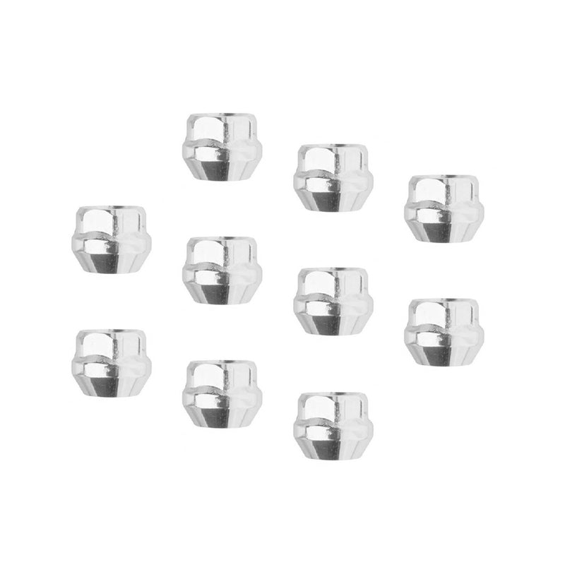Wheel Lug Nut Kit Chrome, Acorn Open End Bulge Length, 0.87, 12 x 1.50, Set of 10 - STP-WN5355K10-CHM-OPEN STP-WN5355K10-CHM-OPEN
