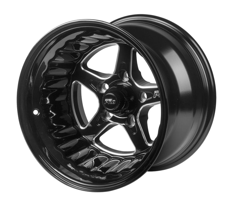 Street Pro ll Convo Pro Wheel Black 15x10' For Ford Bolt Circle 5x 4.50', (-25) 4.50' Back Space - STP002-151000F-BK