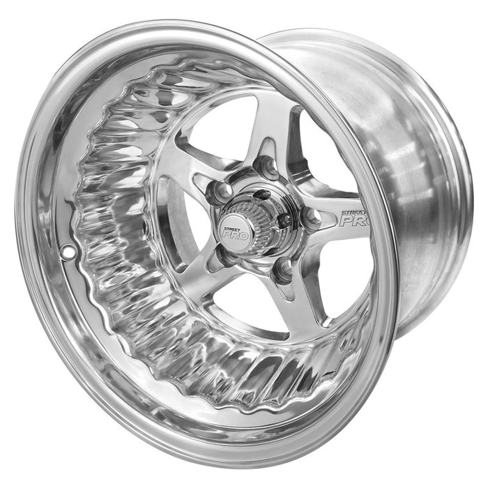 Street Pro ll Convo Pro Wheel Polished 15x10' For Ford Bolt Circle 5x 4.50', (-51) 3.50' Back Space - STP002-151005F-POL