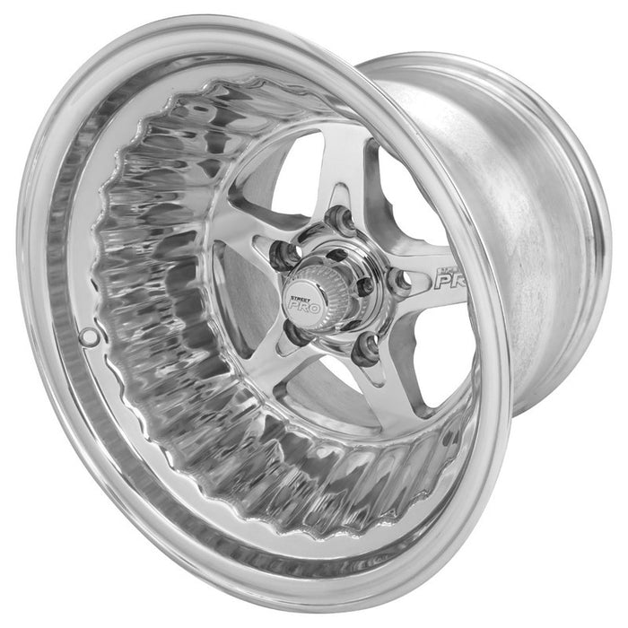 Street Pro ll Convo Pro Wheel Polished 15x12' For Ford Bolt Circle 5x 4.50', (-38) 5.00' Back Space - STP002-151200F-POL