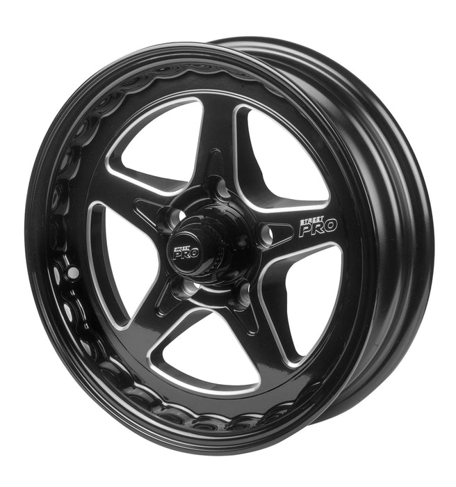 Street Pro ll Convo Pro Wheel Black 15x4' For Holden For Chevrolet Bolt Circle 5 x 4.75' (13) 2.0' Back Space - STP002-154000-BK