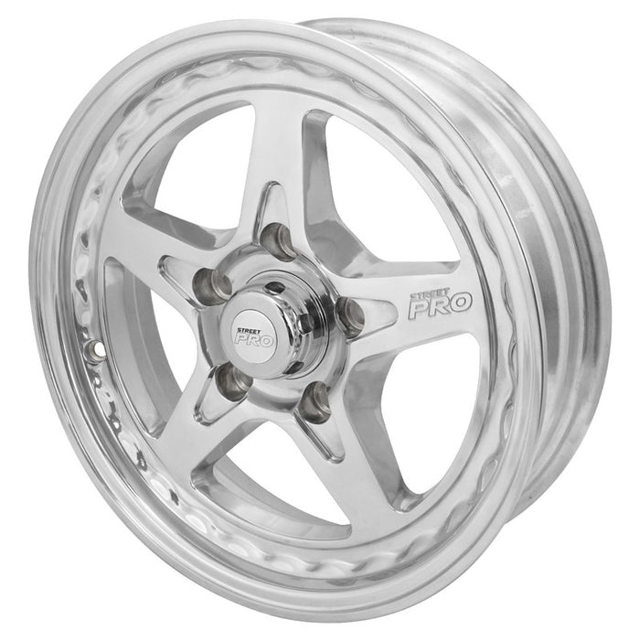 Street Pro ll V Convo Pro Wheel Polished 15x4 in. For Holden Commodore Bolt Circle 5 x 120mm (0) 2.5 in. Back Space - STP002-154000COM-POL