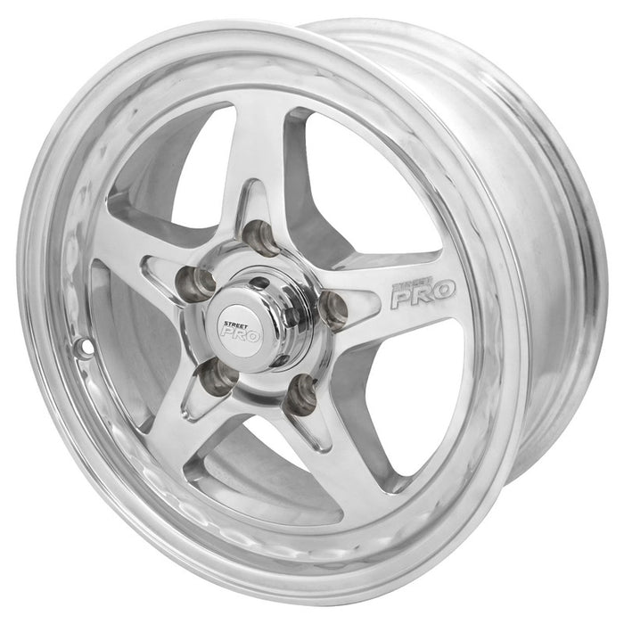 Street Pro ll V Convo Pro Wheel Polished 15x6 in. For Holden Commodore Bolt Circle 5 x 120mm (+32) 4.75 in. Back Space - STP002-156000COM-POL