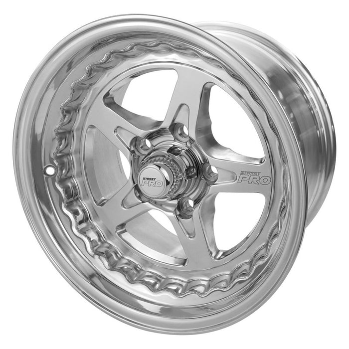 Street Pro ll Convo Pro Wheel Polished 15x8.5' For Holden For Chevrolet Bolt Circle 5 x 4.75'' (6) 5.0'' Back Space - STP002-158001-POL