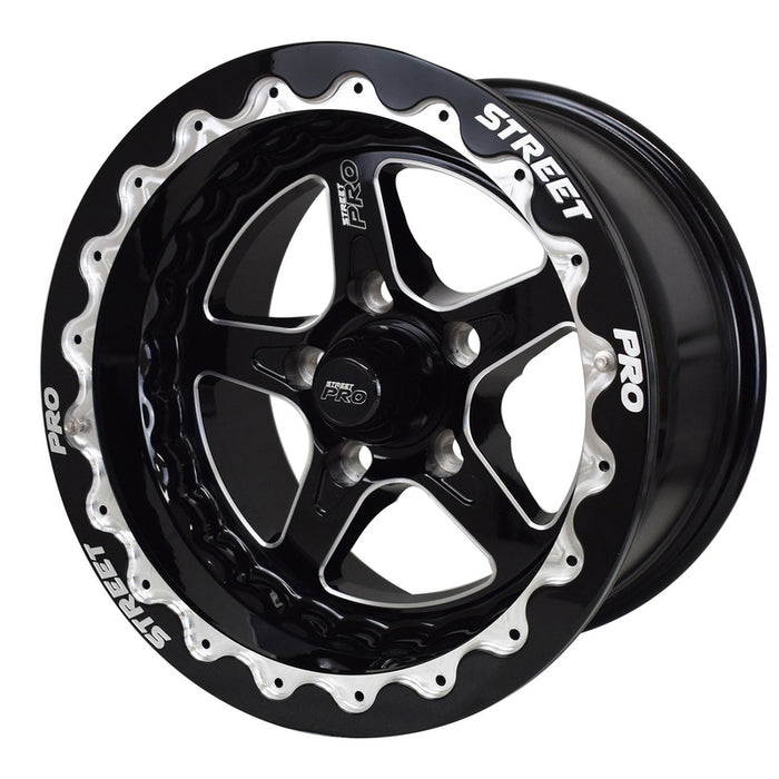 Street Pro 002 Convo Pro Wheel, Black Beadlock Style (STP002-BL-BK)