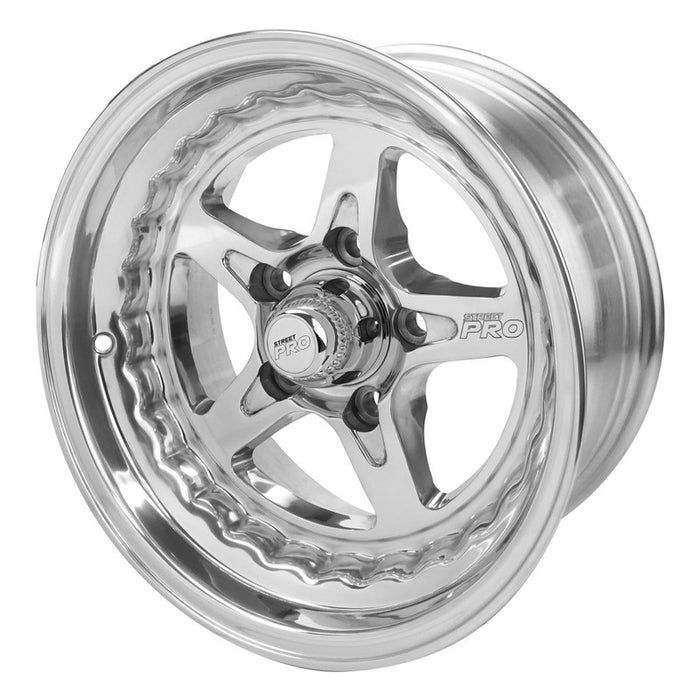Street Pro ll Convo Pro Wheel Polished 15x4' For Ford Bolt Circle 5 x 4.50' (13) 2.0' Back Space - STP002-154000F-POL