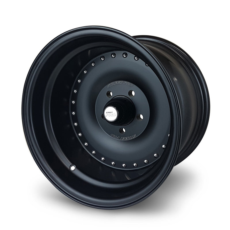 Street Pro 007 Series Wheel, Satin Black (STP007-BK) STP007-BK