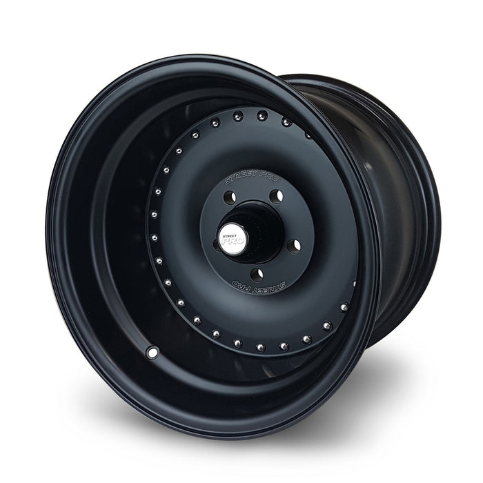 Street Pro 007 Series Wheel, Satin Black (STP007-BK)