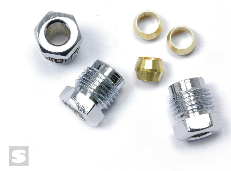 Stromberg Chrome Ford Nut Compression Fittings (STROM9081K-CHR) STROM9081K-CHR