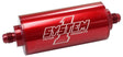 System 1 Medium Billet In-Line Fuel Filter Red Anodized (SY201-203408)