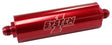 System 1 Long Billet In-Line Fuel Filter Red Anodized (SY202-202408) SY202-202408