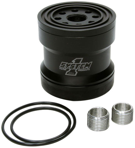 System 1 Short Billet Oil Filter 75 Micron, Universal Thread 3-3/4 x 3-3/4 (SY209-371B) SY209-371B