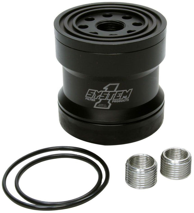 System 1 Short Billet Oil Filter 75 Micron, Universal Thread 3-3/4 x 3-3/4 (SY209-371B) SY209-371B