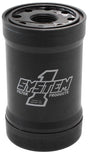 System 1 Spin On Oil Filter 5-1/4" Long Black Anodized with Universal Threads (SY210-561) SY210-561