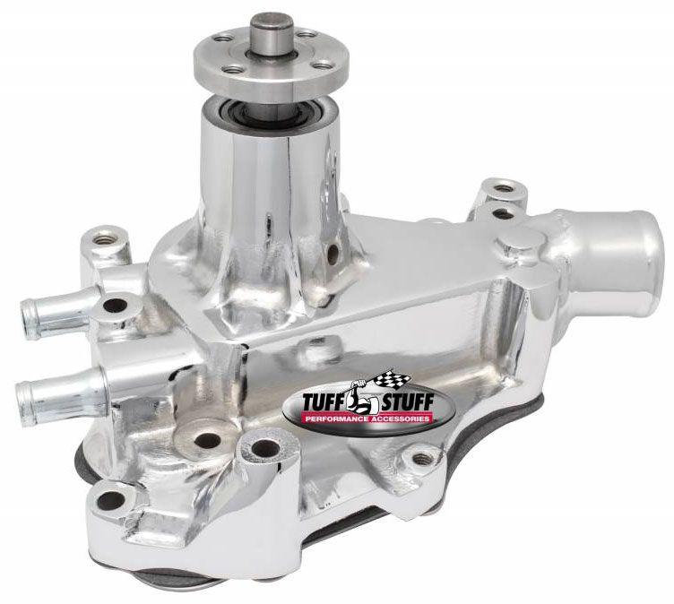 Tuff Stuff Chrome High Flow Cast Water Pump with Passenger Side Inlet (TUF1468B) TUF1468B