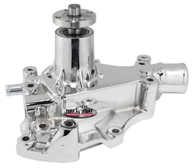 Tuff Stuff Chrome High Flow Cast Water Pump with Passenger Side Inlet (TUF1469B) TUF1469B