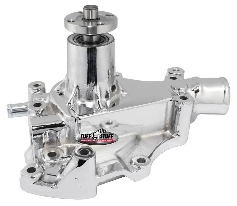 Tuff Stuff Chrome High Flow Cast Water Pump with Passenger Side Inlet (TUF1469B) TUF1469B