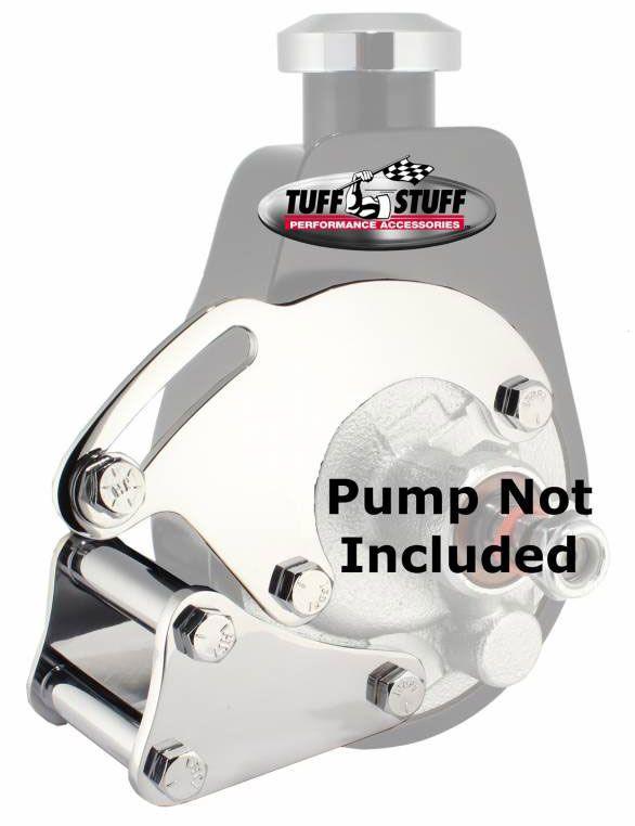 Tuff Stuff Saginaw Power Steer Pump Bracket - Chrome (TUF6508A) TUF6508A