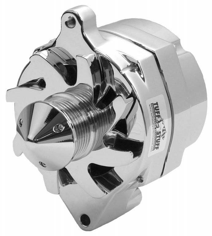 Tuff Stuff Chrome Smooth "Silver Bullet" Ford Alternator (TUF7068ABULL6G) TUF7068ABULL6G