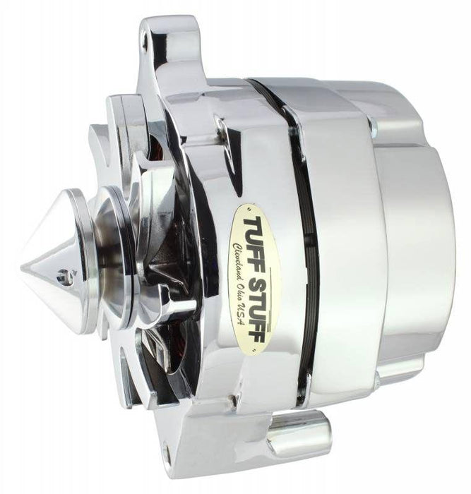 Tuff Stuff Chrome Smooth "Silver Bullet" Ford Alternator (TUF7068ABULL)